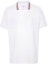 Buy Burberry White Striped Straight-Cut Short Sleeve Button Polo Shirt 80840181
