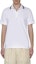 Shop Burberry White Striped Straight-Cut Short Sleeve Button Polo Shirt 80840181