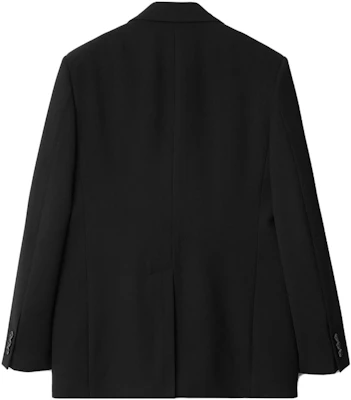 버버리 울 블렌드 테일러드 브이넥 재킷 블랙. 80764961 Lookbook 버버리 울 블렌드 테일러드 브이넥 재킷 블랙. 80764961