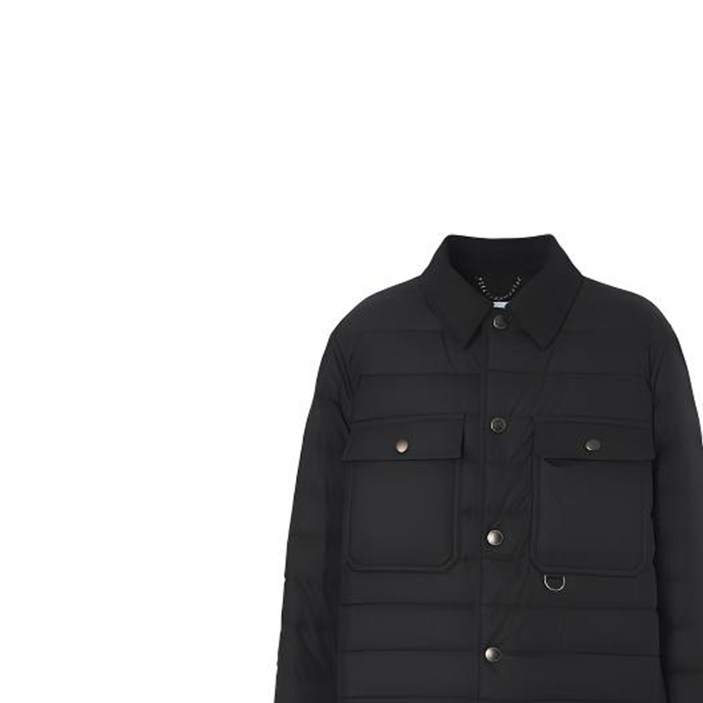 Burberry  Wool Collar Down Jacket with Cotton Trim - Black 80469741 圖 5