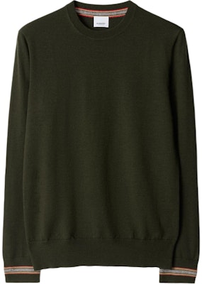 Burberry Wool Striped Crewneck Sweater Dark Green. 80926251 Buy Burberry Wool Striped Crewneck Sweater Dark Green. 80926251