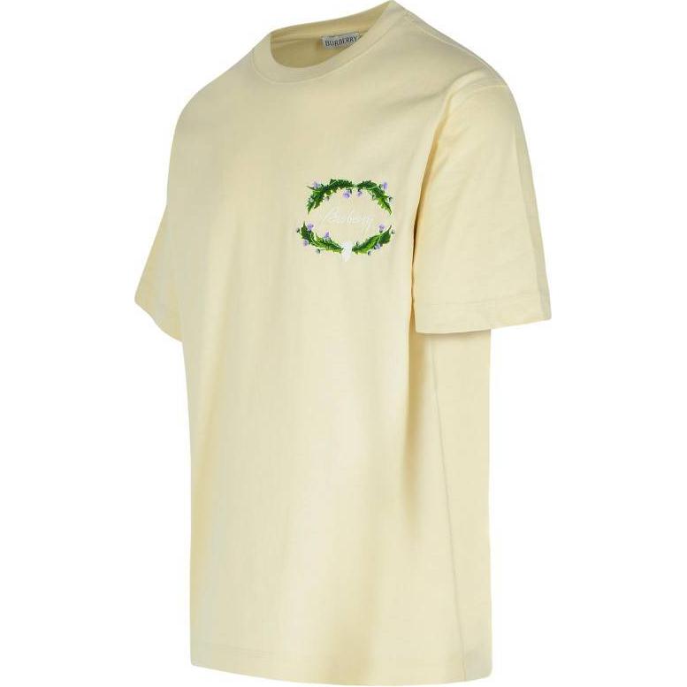 Burberry  Yellow Graphic Print Short Sleeve Crewneck T-Shirt 80978441 圖 4