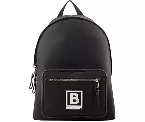 Burberry Abbeydale B Logo Tas Punggung Hitam/Putih Buy Burberry Abbeydale B Logo Tas Punggung Hitam/Putih