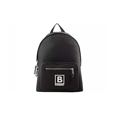Burberry Abbeydale B Logo Backpack Black/White