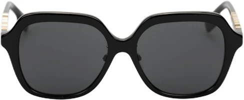Sizing Burberry Acetate Square Sunglasses Unisex Couple Style Logo Series. 4389F