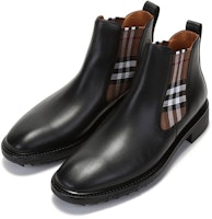 버버리 체크 발목 부츠 (검정/갈색) 80452441 Lookbook 버버리 체크 발목 부츠 (검정/갈색) 80452441