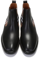 버버리 체크 발목 부츠 (검정/갈색) 80452441 Shop 버버리 체크 발목 부츠 (검정/갈색) 80452441