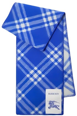 Burberry 字母Logo羊毛圍巾 男女款情侶款 藍色 80796031 Buy Burberry 字母Logo羊毛圍巾 男女款情侶款 藍色 80796031