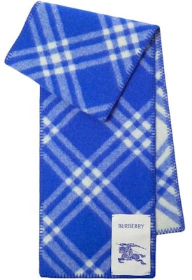 Burberry 字母Logo羊毛圍巾 男女款情侶款 藍色 80796031 Order Burberry 字母Logo羊毛圍巾 男女款情侶款 藍色 80796031