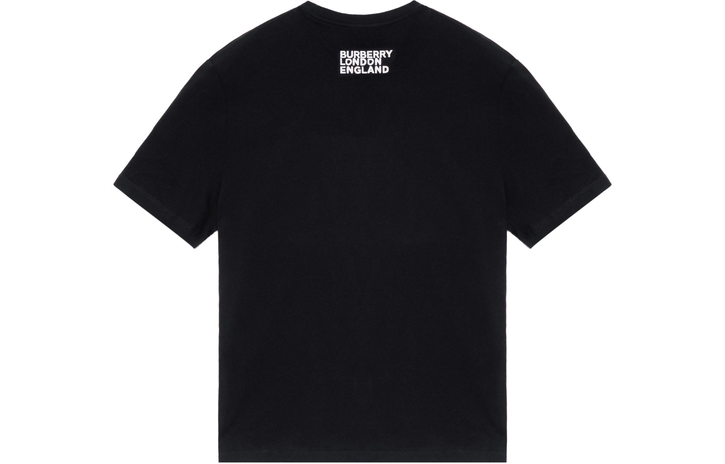 Lookbook 버버리 알파벳 프린트 루즈핏 블랙 티셔츠 80375801