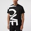 Purchase Burberry Alphabet Print Loose-Fit Black T-Shirt 80375801