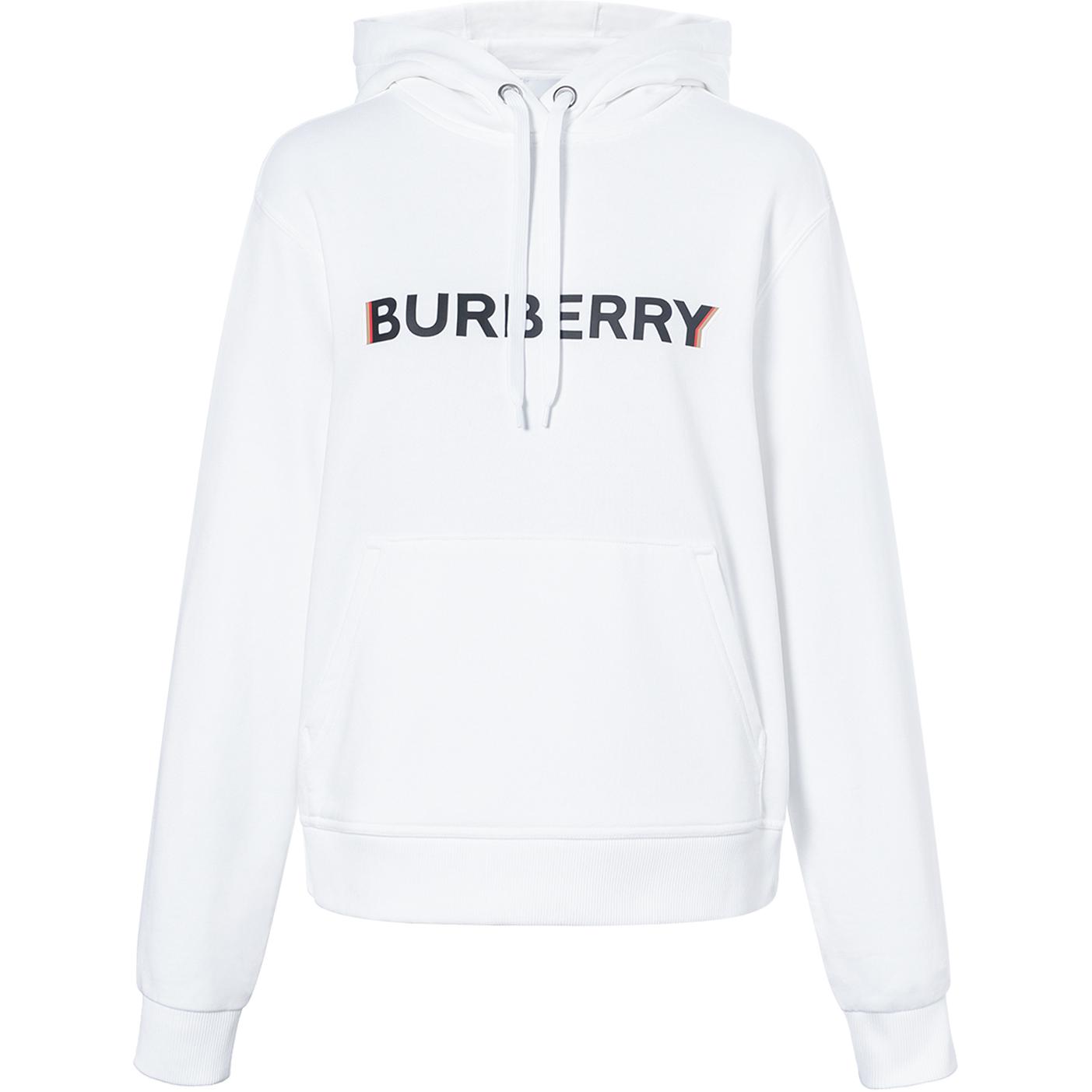Burberry Alphabet Print Pullover Sweatshirt Unisex White. 80526571