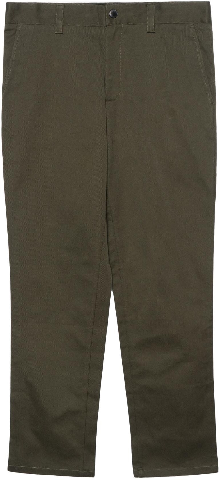 burberry-army-green-cotton-straight-cut-cropped-casual-pants-80442951