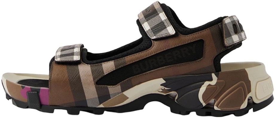 Burberry Check Arthur Sandal Dark Birch 'Brown' 80635881 Buy Burberry Check Arthur Sandal Dark Birch 'Brown' 80635881