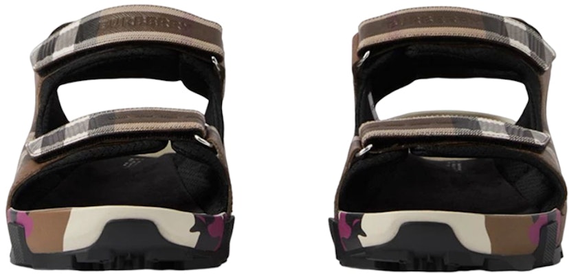 Burberry Check Arthur Sandal Dark Birch 'Brown' 80635881 Lookbook Burberry Check Arthur Sandal Dark Birch 'Brown' 80635881