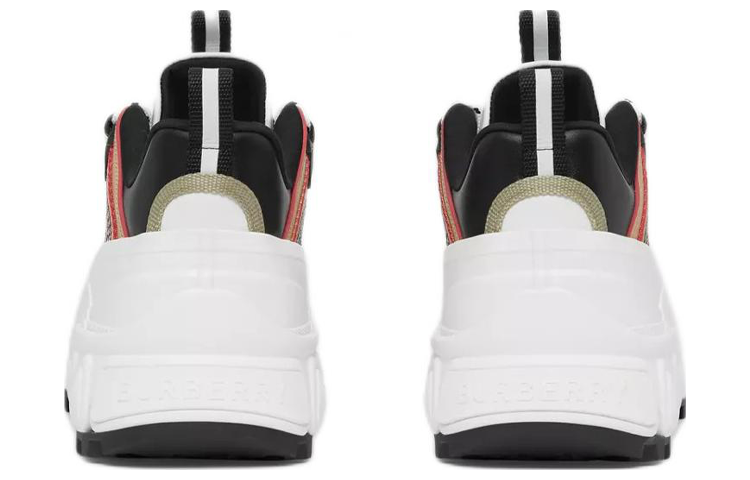 Burberry Arthur 'Iconic Stripe Detail Leather Sneaker White Brown' 圖 4