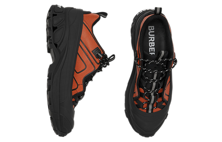Shop Burberry Arthur Low ''Schwarz Orange'' Sneakers 80423111