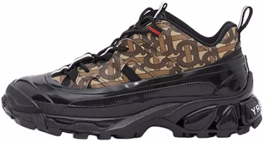 Burberry Arthur Monogram Print Black Bridle Brown 80217781 Burberry Arthur Monogram Print Black Bridle Brown 80217781