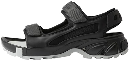 Burberry Arthur Sandal Black Leather 80642571 Burberry Arthur Sandal Black Leather 80642571