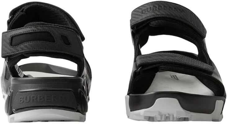 Burberry Arthur Sandal Black Leather 80642571 Shop Burberry Arthur Sandal Black Leather 80642571