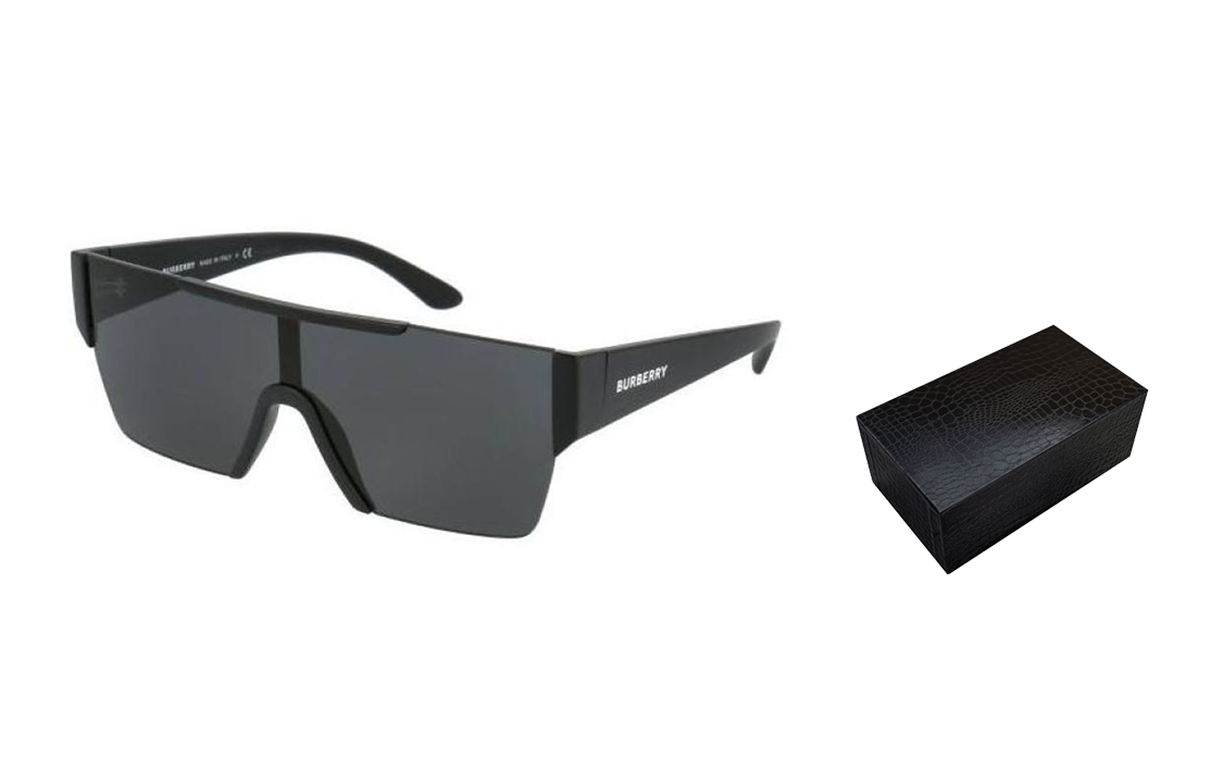 Burberry Aviator Sunglasses Black for Men with Lettering on Temples BE4291-346487 圖 6