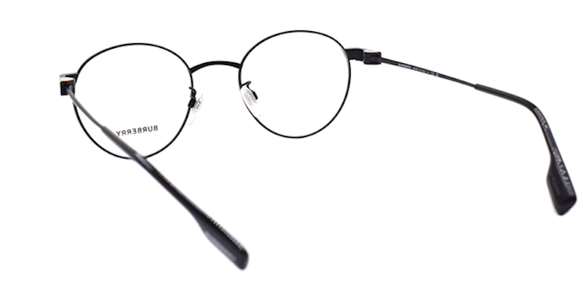 BURBERRY B. ICON 圓形金屬光學眼鏡 1384TD 黑色. B1384-T-D-1007 Shop BURBERRY B. ICON 圓形金屬光學眼鏡 1384TD 黑色. B1384-T-D-1007