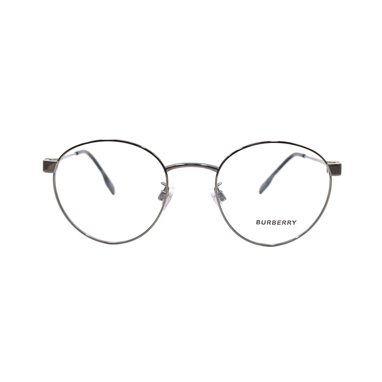 Lookbook BURBERRY B. ICON 金屬圓框光學眼鏡 1384TD 槍色 男士款 B1384-T-D-1003