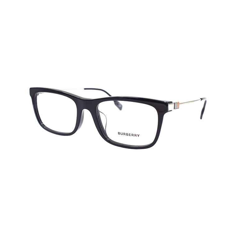 BURBERRY B. ICON Series Rectangular Optical Glasses 2384F Men Black B2384-F-3001
