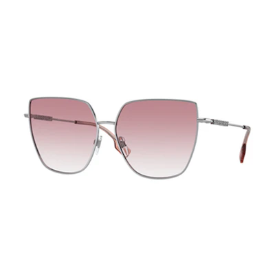 Burberry B. Logo Metal Irregular Full-Frame Sunglasses 0BE3143