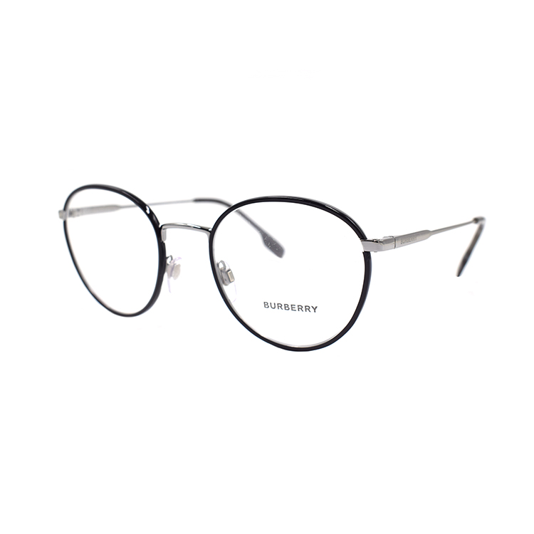BURBERRY B. Logo Black Silver Optical Glasses  Business Style Eyewear B1373 1003