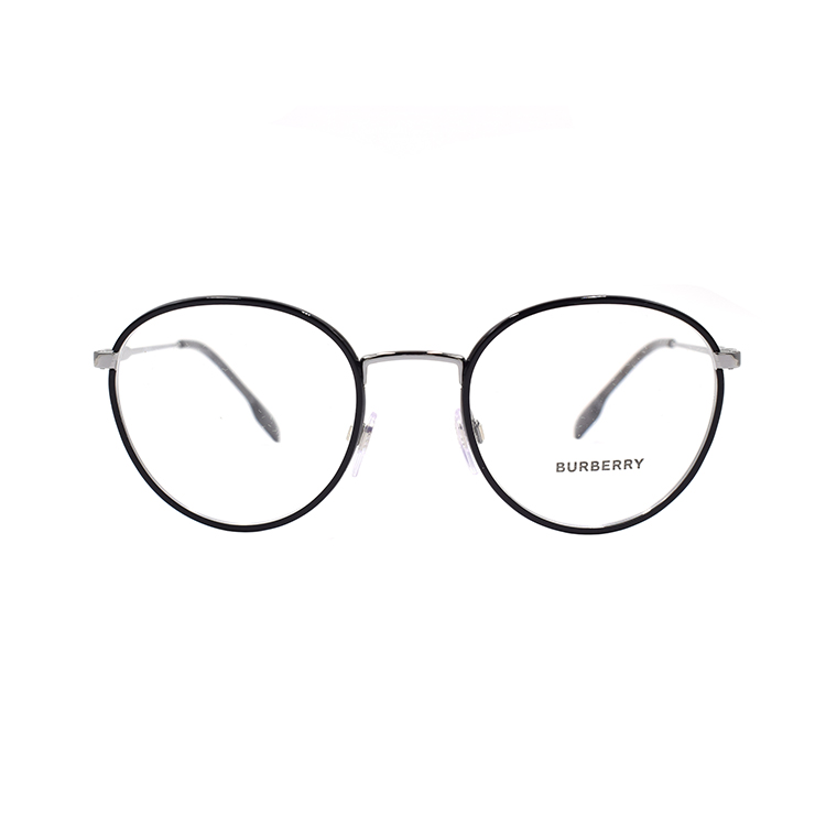 Lookbook BURBERRY B. 標誌黑銀商務風光學眼鏡 B1373 1003