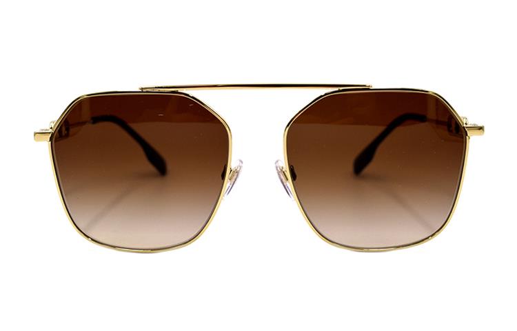 Burberry B. Monogram Trendy Alloy Browline Sunglasses Unisex Couple Design. B3124 1109/13 圖 2