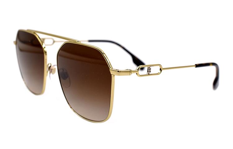 Burberry B. Monogram Trendy Alloy Browline Sunglasses Unisex Couple Design. B3124 1109/13 圖 3