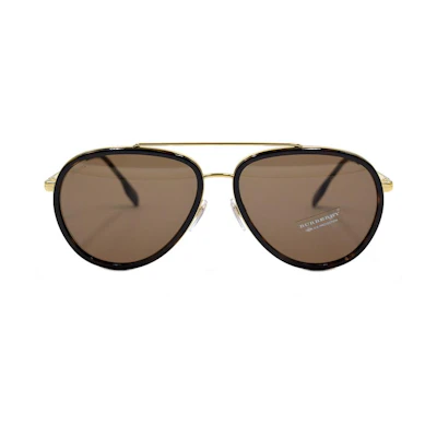 BURBERRY B. STRIPE Aviator Sunglasses 3125 for Men B3125-1017/73-59
