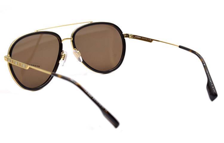 BURBERRY B. STRIPE Aviator Sunglasses 3125 for Men B3125-1017/73-59 圖 4