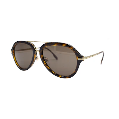 BURBERRY B. Stripe Classic Aviator Sunglasses Holiday Travel Edition for Men. B4377 3002/73