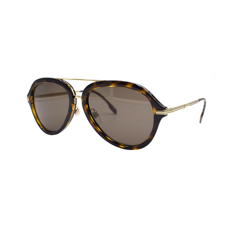 BURBERRY B. Stripe Classic Aviator Sunglasses Holiday Travel Edition for Men. B4377 3002/73 圖 2