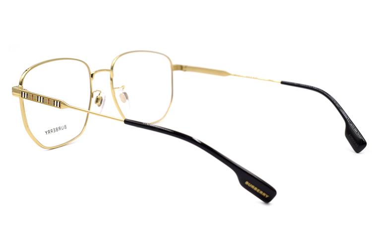 Burberry B. STRIPE Gold Rectangle Frame Optical Glasses for Men - Business Style 0BE1352D101756 圖 4