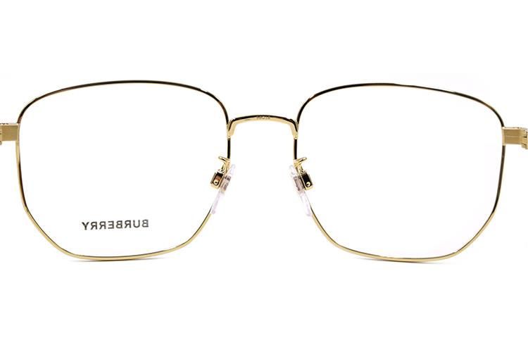 Burberry B. STRIPE Gold Rectangle Frame Optical Glasses for Men - Business Style 0BE1352D101756 圖 5