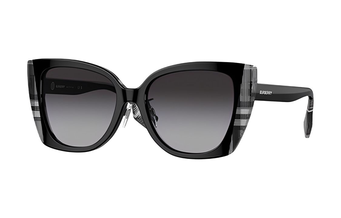 Burberry B.Check Full-Frame Butterfly Acetate Unisex Sunglasses. 0BE4393F 圖 2