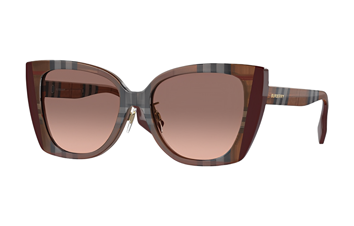 Burberry B.Check Full-Frame Butterfly Acetate Unisex Sunglasses. 0BE4393F 圖 6