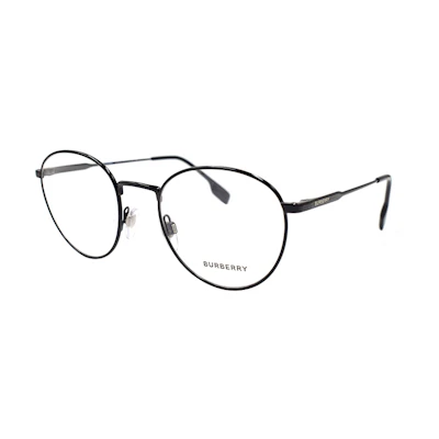 BURBERRY B Logo Black Optical Glasses Business Style Elegant Design B1373 1001