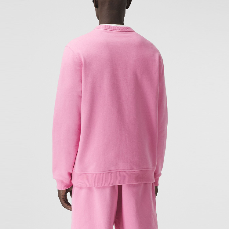 Burberry Badge Appliqué Cotton Sweatshirt Men’s Bubblegum Pink Back to School. 80412991 圖 4