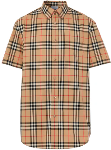burberry-beige-check-letter-print-short-sleeve-shirt-80385241