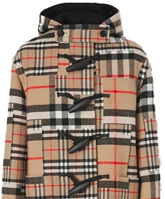 Burberry Kot Pendek Berhud Corak Kotak Beige 80440611 Sizing Burberry Kot Pendek Berhud Corak Kotak Beige 80440611