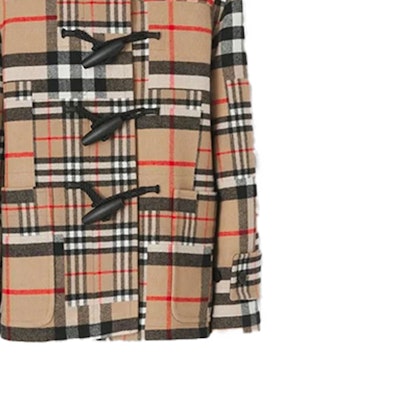 Burberry Kot Pendek Berhud Corak Kotak Beige 80440611 Cheap Burberry Kot Pendek Berhud Corak Kotak Beige 80440611