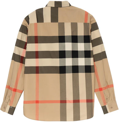 버버리 베이지 체크 긴팔 셔츠 봄 여름 캐주얼 탑. 8010213 Lookbook 버버리 베이지 체크 긴팔 셔츠 봄 여름 캐주얼 탑. 8010213