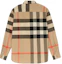 Lookbook 버버리 베이지 체크 긴팔 셔츠 봄 여름 캐주얼 탑. 8010213