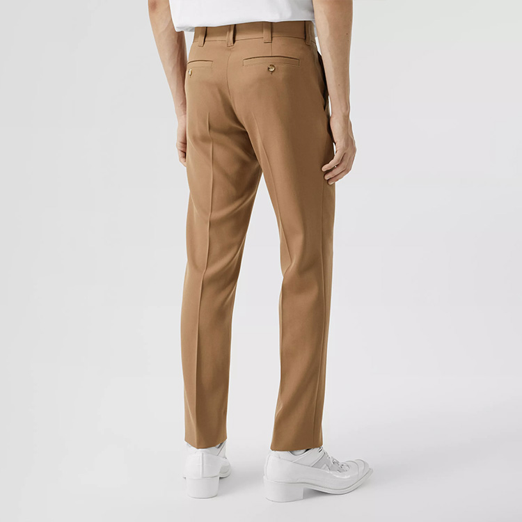 Shop Celana Panjang Jas Burberry Beige Wool Grain de Poudre. 45652481