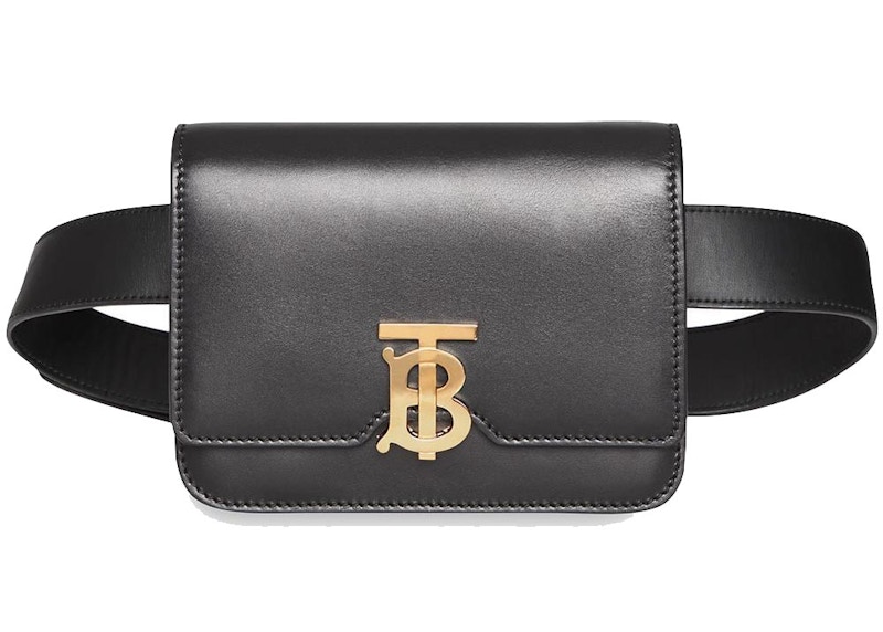 Burberry Belted Leather TB Bag Black